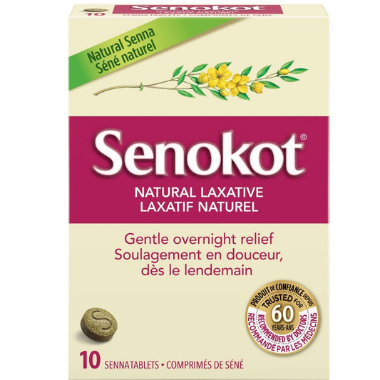 Senokot NATURAL LAXATIVE, 10 Tablets